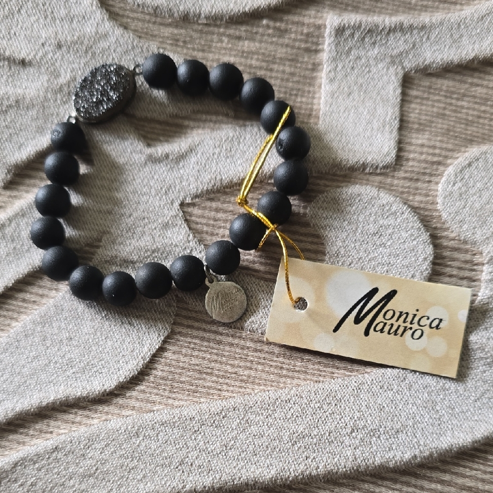 Black Beaded Bracelet